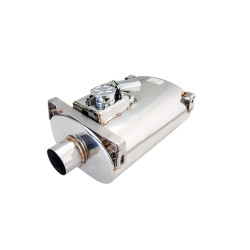 Silenziatore con valvola di scarico Varex 6"x10"x16" ingresso flangiato 2.5", uscita singola 2.5"