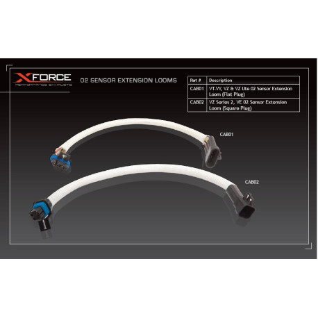 Adattatori e le sonde lambda XFORCE prolunga cavo sonda lambda (connettore quadrato, GM L98/LS3) | race-shop.it