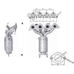 Catalizzatore Magnaflow per HYUNDAI KIA