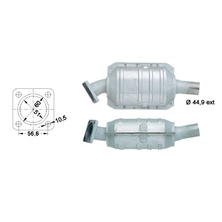 CAT e DPF Magnaflow a montaggio diretto Catalizzatore Magnaflow per INNOCENTI | race-shop.it
