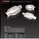 Catalizzatori universali 2.5" Catalizzatore ceramico ad alto flusso (100cell) - Oval | race-shop.it