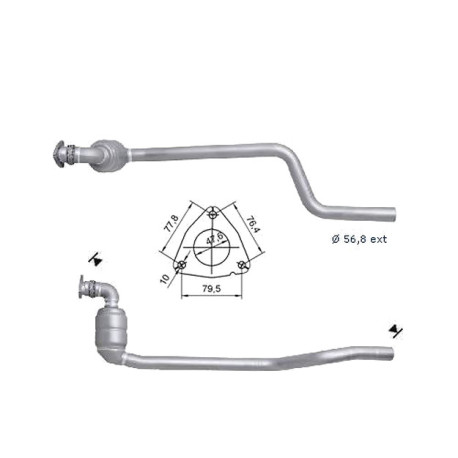 CAT e DPF Magnaflow a montaggio diretto Catalizzatore Magnaflow per JAGUAR | race-shop.it