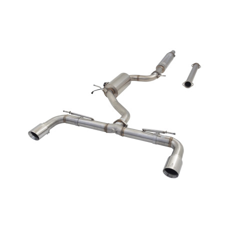Sistemi di scarico XFORCE XForce 3" Cat-Back System + Varex Muffler for VOLKSWAGEN GOLF 2021- GTI MK8 | race-shop.it