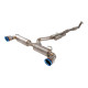 Sistemi di scarico XFORCE 3" Cat-Back System, Titanium with Burnt Blue Tips TOYOTA YARIS 2021- GR | race-shop.it