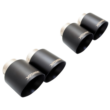 Sistemi di scarico XFORCE 4" Matt Black Tips for BMW M3 2020- G80 COMPETITION | race-shop.it