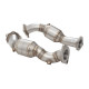 Down pipes e dump pipes 2.5" Downpipes with High-Flow Catalytic Converters (track only) for KIA STINGER 2017- GT 3.3L V6 TWIN TURBO RWD | race-shop.it