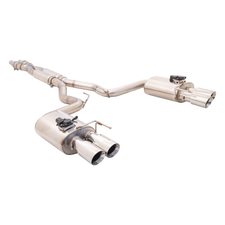 Sistemi di scarico XFORCE 2.5" Cat-Back System with Oval Varex Mufflers for FORD MUSTANG 2017-2022 FN ECOBOOST 2.3L | race-shop.it