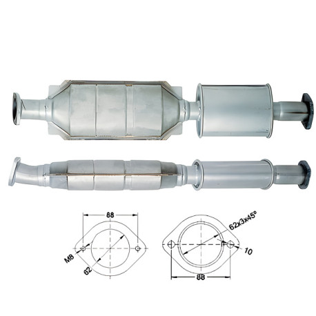 CAT e DPF Magnaflow a montaggio diretto Catalizzatore Magnaflow per LANCIA | race-shop.it