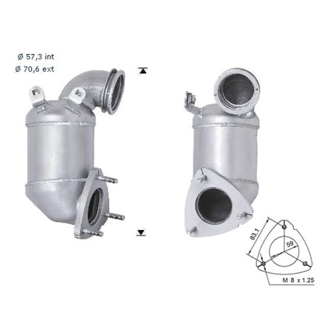 CAT e DPF Magnaflow a montaggio diretto Catalizzatore Magnaflow per LANCIA | race-shop.it