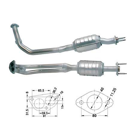 CAT e DPF Magnaflow a montaggio diretto Catalizzatore Magnaflow per LANCIA | race-shop.it