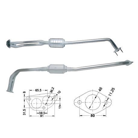CAT e DPF Magnaflow a montaggio diretto Catalizzatore Magnaflow per LANCIA | race-shop.it