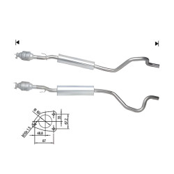 Catalizzatore Magnaflow per LAND ROVER