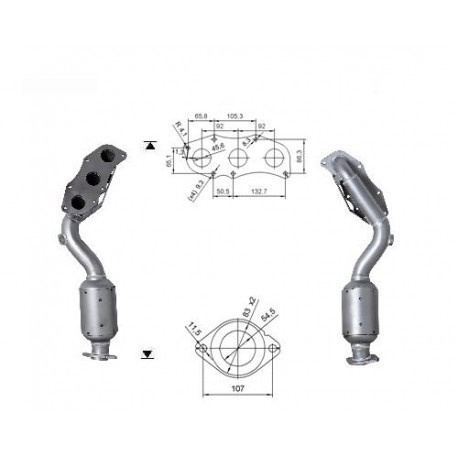 CAT e DPF Magnaflow a montaggio diretto Catalizzatore Magnaflow per LEXUS | race-shop.it