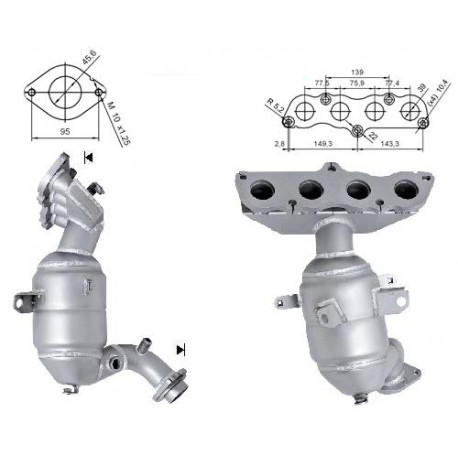 CAT e DPF Magnaflow a montaggio diretto Catalizzatore Magnaflow per MAZDA | race-shop.it