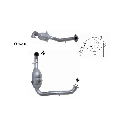 CAT e DPF Magnaflow a montaggio diretto Catalizzatore Magnaflow per MAZDA | race-shop.it