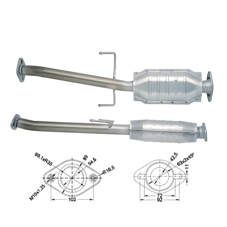 CAT e DPF Magnaflow a montaggio diretto Catalizzatore Magnaflow per MAZDA | race-shop.it