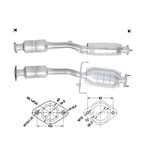 CAT e DPF Magnaflow a montaggio diretto Catalizzatore Magnaflow per MAZDA | race-shop.it