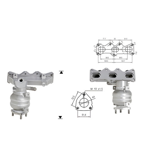 CAT e DPF Magnaflow a montaggio diretto Catalizzatore Magnaflow per MAZDA | race-shop.it