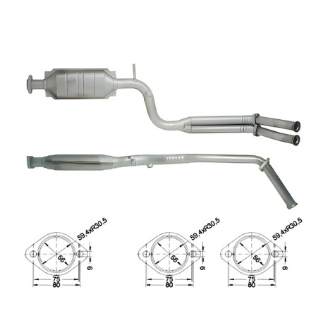 CAT e DPF Magnaflow a montaggio diretto Catalizzatore Magnaflow per MERCEDES | race-shop.it