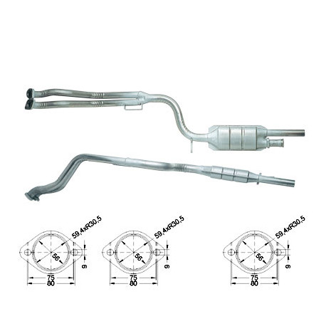 CAT e DPF Magnaflow a montaggio diretto Catalizzatore Magnaflow per MERCEDES | race-shop.it