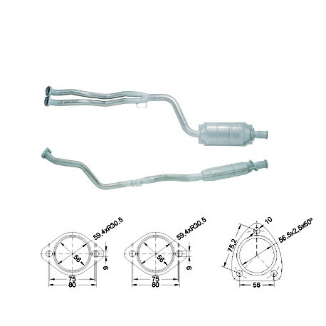 CAT e DPF Magnaflow a montaggio diretto Catalizzatore Magnaflow per MERCEDES | race-shop.it