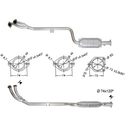 Catalizzatore Magnaflow per MERCEDES