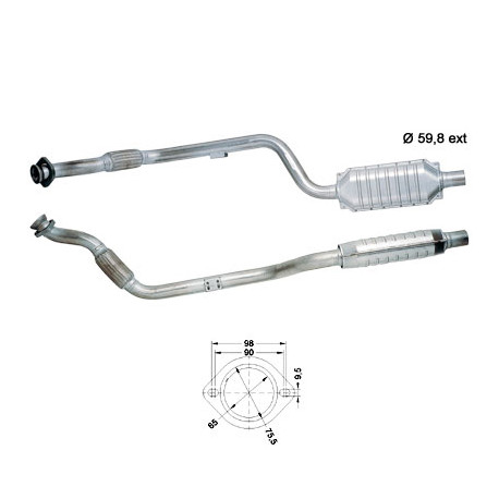 CAT e DPF Magnaflow a montaggio diretto Catalizzatore Magnaflow per MERCEDES | race-shop.it