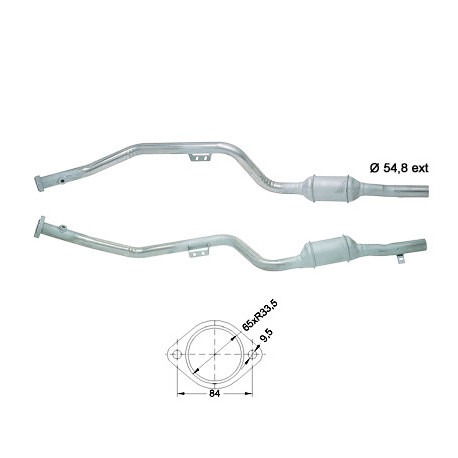CAT e DPF Magnaflow a montaggio diretto Catalizzatore Magnaflow per MERCEDES | race-shop.it