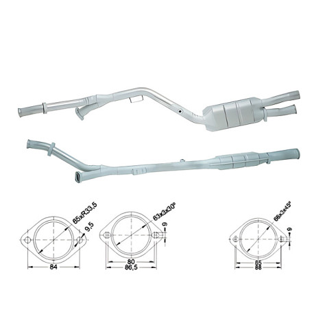 CAT e DPF Magnaflow a montaggio diretto Catalizzatore Magnaflow per MERCEDES | race-shop.it