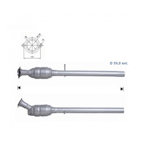 CAT e DPF Magnaflow a montaggio diretto Catalizzatore Magnaflow per MERCEDES | race-shop.it