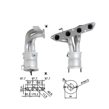 CAT e DPF Magnaflow a montaggio diretto Catalizzatore Magnaflow per MG ROVER | race-shop.it