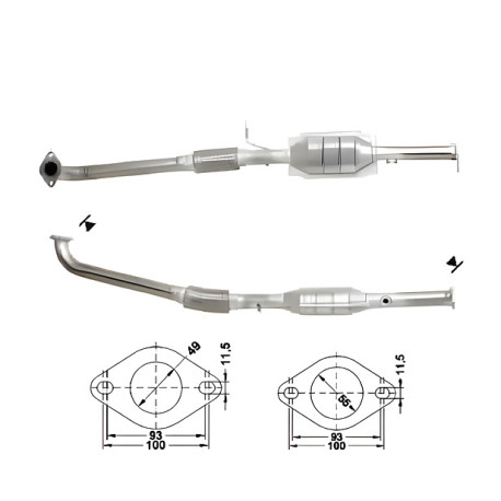 CAT e DPF Magnaflow a montaggio diretto Catalizzatore Magnaflow per MG ROVER | race-shop.it