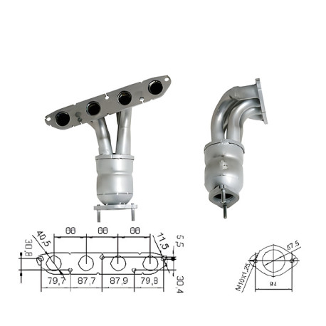 CAT e DPF Magnaflow a montaggio diretto Catalizzatore Magnaflow per MG ROVER | race-shop.it