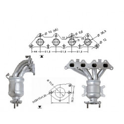 Catalizzatore Magnaflow per MITSUBISHI