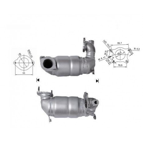 CAT e DPF Magnaflow a montaggio diretto Catalizzatore Magnaflow per NISSAN OPEL RENAULT | race-shop.it