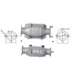 CAT e DPF Magnaflow a montaggio diretto Catalizzatore Magnaflow per NISSAN | race-shop.it