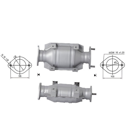 CAT e DPF Magnaflow a montaggio diretto Catalizzatore Magnaflow per NISSAN | race-shop.it