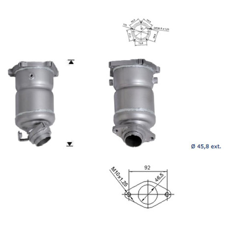 CAT e DPF Magnaflow a montaggio diretto Catalizzatore Magnaflow per NISSAN | race-shop.it