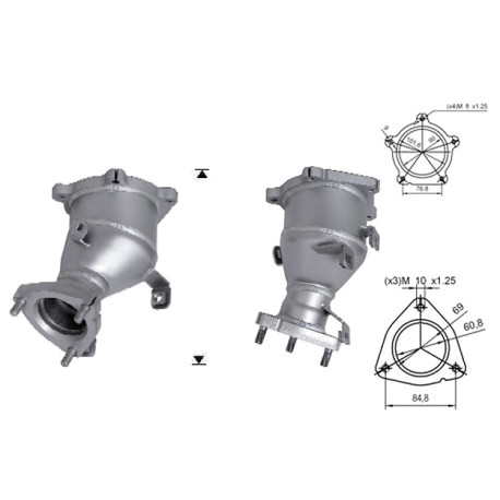 CAT e DPF Magnaflow a montaggio diretto Catalizzatore Magnaflow per NISSAN | race-shop.it