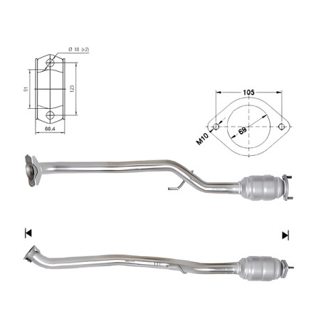 CAT e DPF Magnaflow a montaggio diretto Catalizzatore Magnaflow per NISSAN | race-shop.it