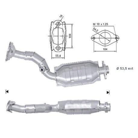CAT e DPF Magnaflow a montaggio diretto Catalizzatore Magnaflow per NISSAN | race-shop.it