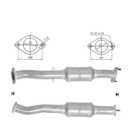 CAT e DPF Magnaflow a montaggio diretto Catalizzatore Magnaflow per NISSAN | race-shop.it