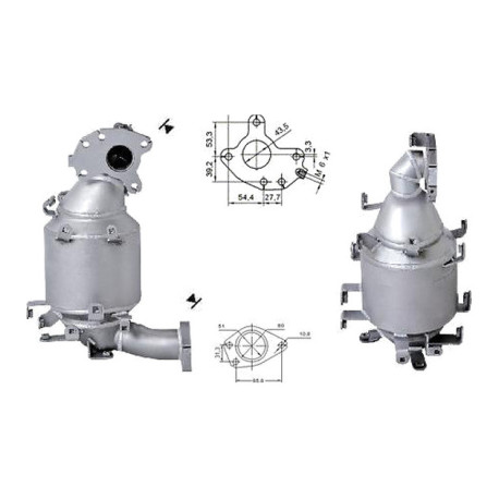 CAT e DPF Magnaflow a montaggio diretto Catalizzatore Magnaflow per NISSAN | race-shop.it
