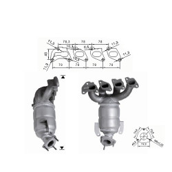 Catalizzatore Magnaflow per OPEL