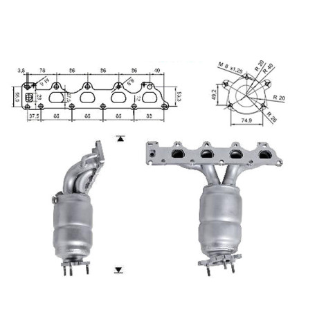 CAT e DPF Magnaflow a montaggio diretto Catalizzatore Magnaflow per OPEL | race-shop.it