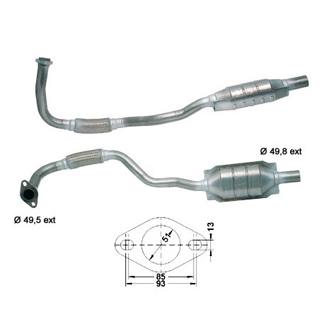 CAT e DPF Magnaflow a montaggio diretto Catalizzatore Magnaflow per OPEL | race-shop.it