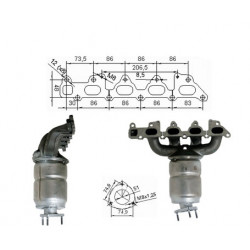 Catalizzatore Magnaflow per OPEL