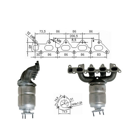 CAT e DPF Magnaflow a montaggio diretto Catalizzatore Magnaflow per OPEL | race-shop.it