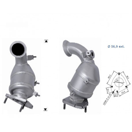 CAT e DPF Magnaflow a montaggio diretto Catalizzatore Magnaflow per OPEL SAAB | race-shop.it