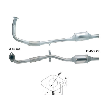 CAT e DPF Magnaflow a montaggio diretto Catalizzatore Magnaflow per OPEL | race-shop.it